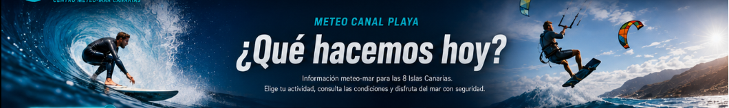 Meteo Canal Playa: ¿Qué hacemos hoy? Surfista a la izquierda y kitesurfista a la derecha.